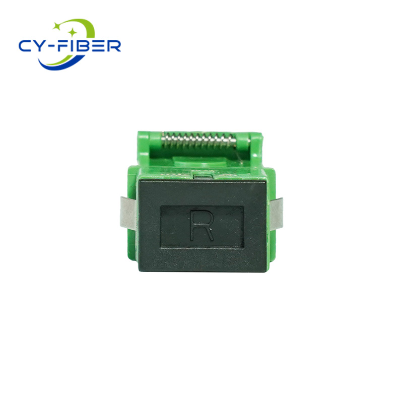 SC APC Simplex OS2 Single Mode Flip-top Fiber Optic Adapter