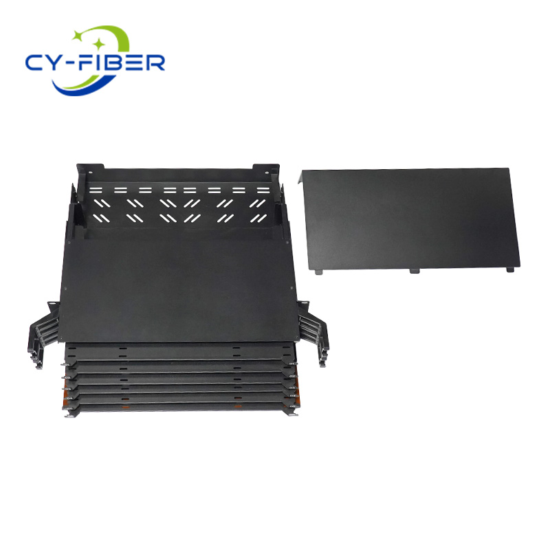 2U 288-Core Fiber Optic Distribution Box, Pull-out Type