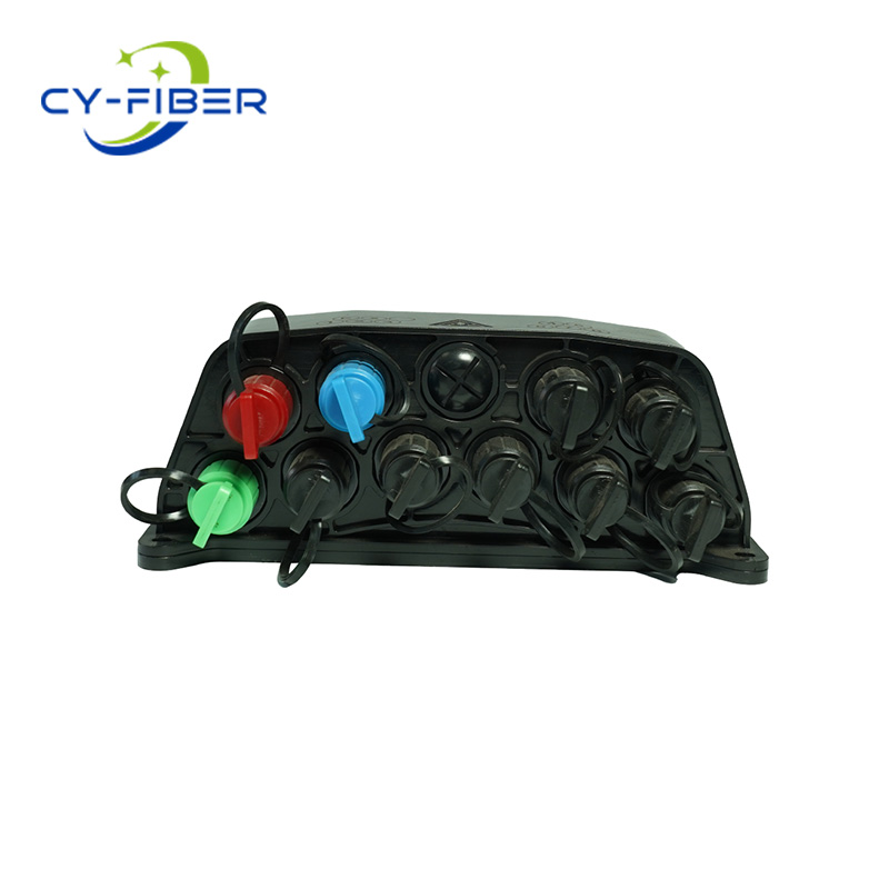 IP67/68 Outdoor Waterproof Fiber Optic Splicing Box 1 In 2 Out