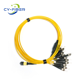 OS2 12 Cores MPO/MTP ®  APC  to 12 ST Simplex UPC Single-mode Branch Patch Cord, Polarity A